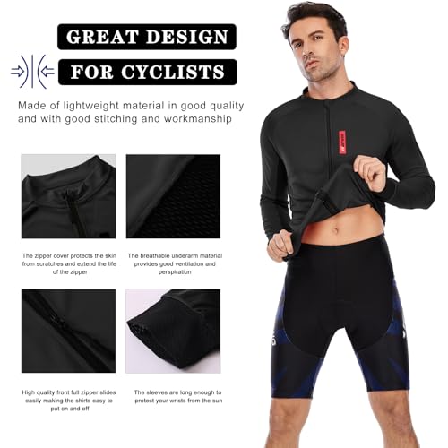 - MEETWEE Men’s Cycling Jersey | Long Sleeve Biking Cycle Tops -