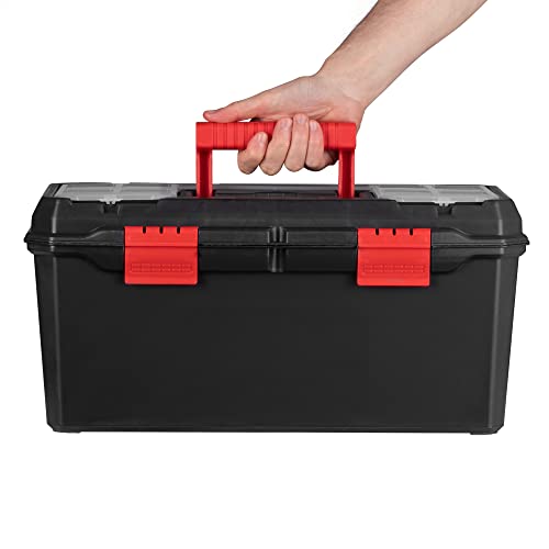 - Hardys Heavy Duty Small Plastic Tool Box | Multiple Compartment Toolbox Organiser -