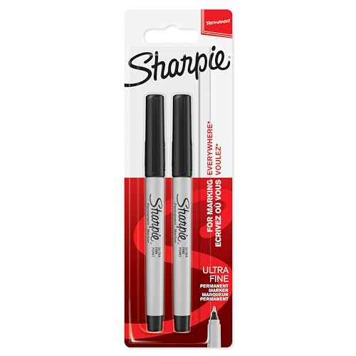 - Sharpie Permanent Markers | Ultra Fine Point for Precise Marks | Black Ink | 2 Marker Pens -