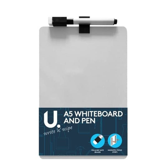 - Martello U. Magnetic Write & Wipe A5 Whiteboard & Pen -