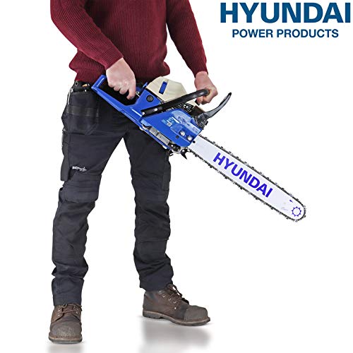- Hyundai 62cc 20” Petrol Chainsaw | 2-Stroke Easy-Start -