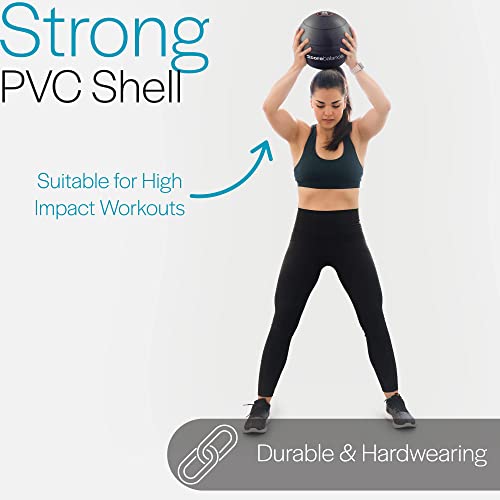 Core Balance Slam Ball No Bounce Medicine Exercise Ball Heavy Duty PVC for Strength Training (8kg)