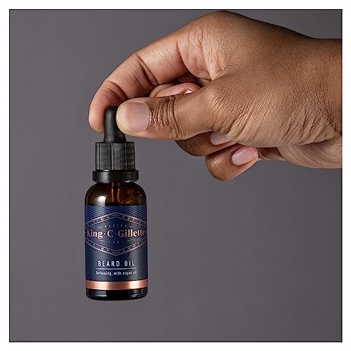 - King C. Gillette Beard Oil for Men | 30 ml | Softens Facial Hair -