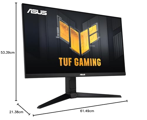 ASUS TUF Gaming VG27AQML1A Gaming Monitor – 27-inch, QHD(2560x1440), Overclock to 260Hz (native 240Hz), ELMB Sync, Freesync Premium™, 1ms (GTG), Variable Overdrive,100% sRGB, DisplayHDR™ 400