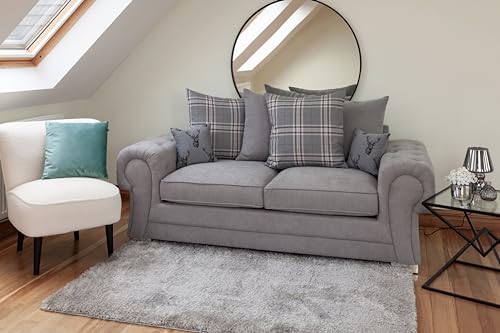 - Honeypot Sofa | Verona Scatterback Sofa Grey 3 Seater -