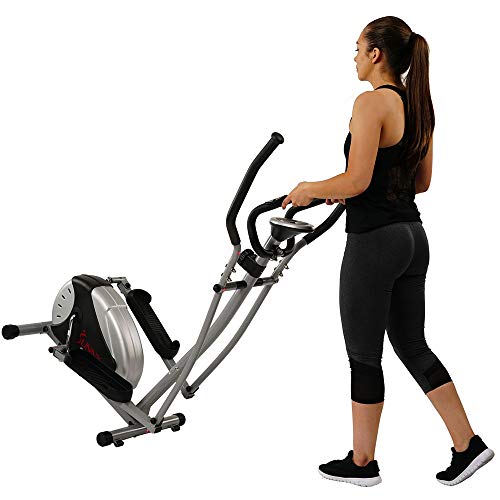 - Sunny Health & Fitness Legacy Stepping Elliptical Machine | Total Body Cross Trainer -