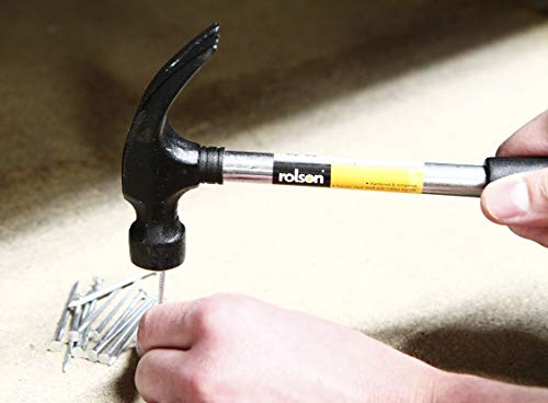 - Rolson 10334 | 8 oz | Tubular Steel Claw Hammer -