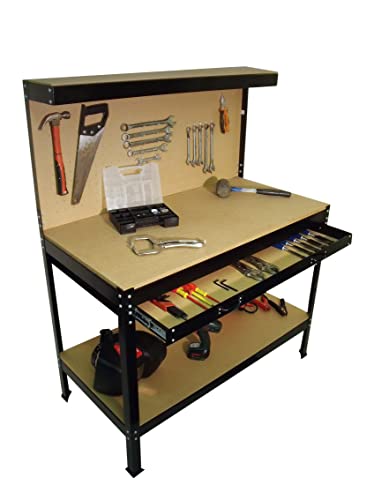 - Workbench With Pegboard Heavy Duty Garage Work Bench