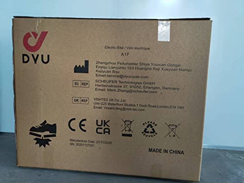 - DYU Electric Bike for Adults Teens | 16" Folding Electric Bicycle | Commuter City E-Bike -