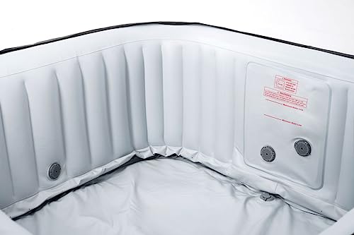 - MSpa Inflatable Hot Tub | Luxury Soho Premium Series | Bubble Portable | 6 Person Square Spa -
