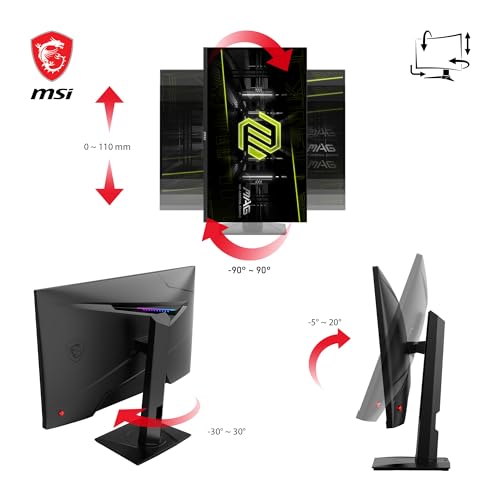 - MSI MAG 274QRF QD E2 27 Inch WQHD Gaming Monitor | 2560 x 1440 Rapid IPS Quantum Dot Panel | 180 Hz / 1ms -