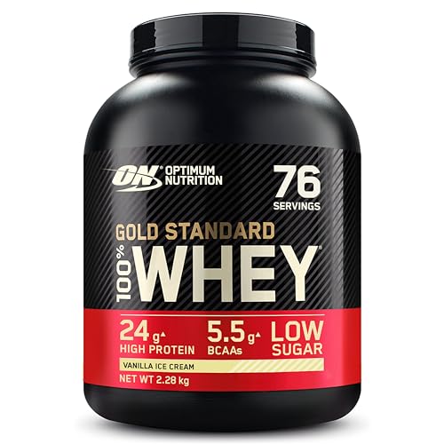 - Optimum Nutrition Gold Standard 100% Whey Muscle Building and Recovery Protein -