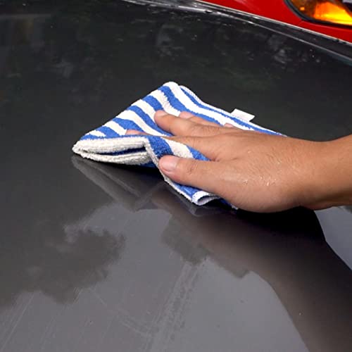 CLEANLUX Microfibre Cleaning Cloths - Commercial Grade 12 Pack 300GSM - 32 x 32cm - Multi Purpose Lint Free Cloth, Washable & Reusable Kitchen Bathroom Car Cloths Microfiber Home (Pack 12)