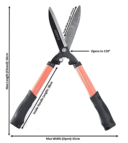 - Gardi Orange Serrated Garden Hedge Comfort Grip Shears -