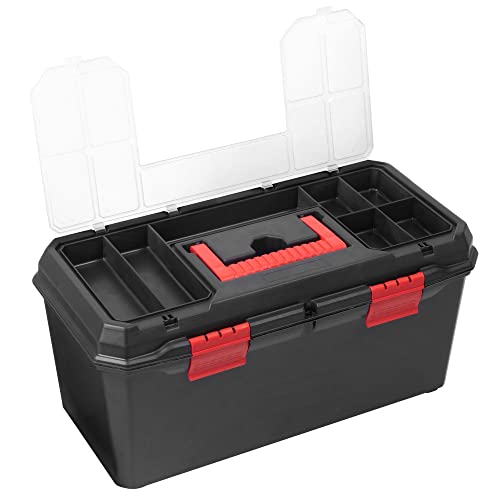 - Hardys Heavy Duty Small Plastic Tool Box | Multiple Compartment Toolbox Organiser -