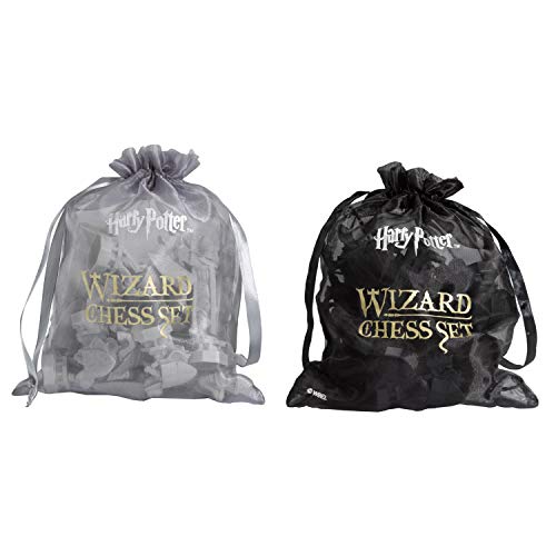 - The Noble Collection | Harry Potter Wizard Chess Set | Includes Chess Piece Storage Bags -