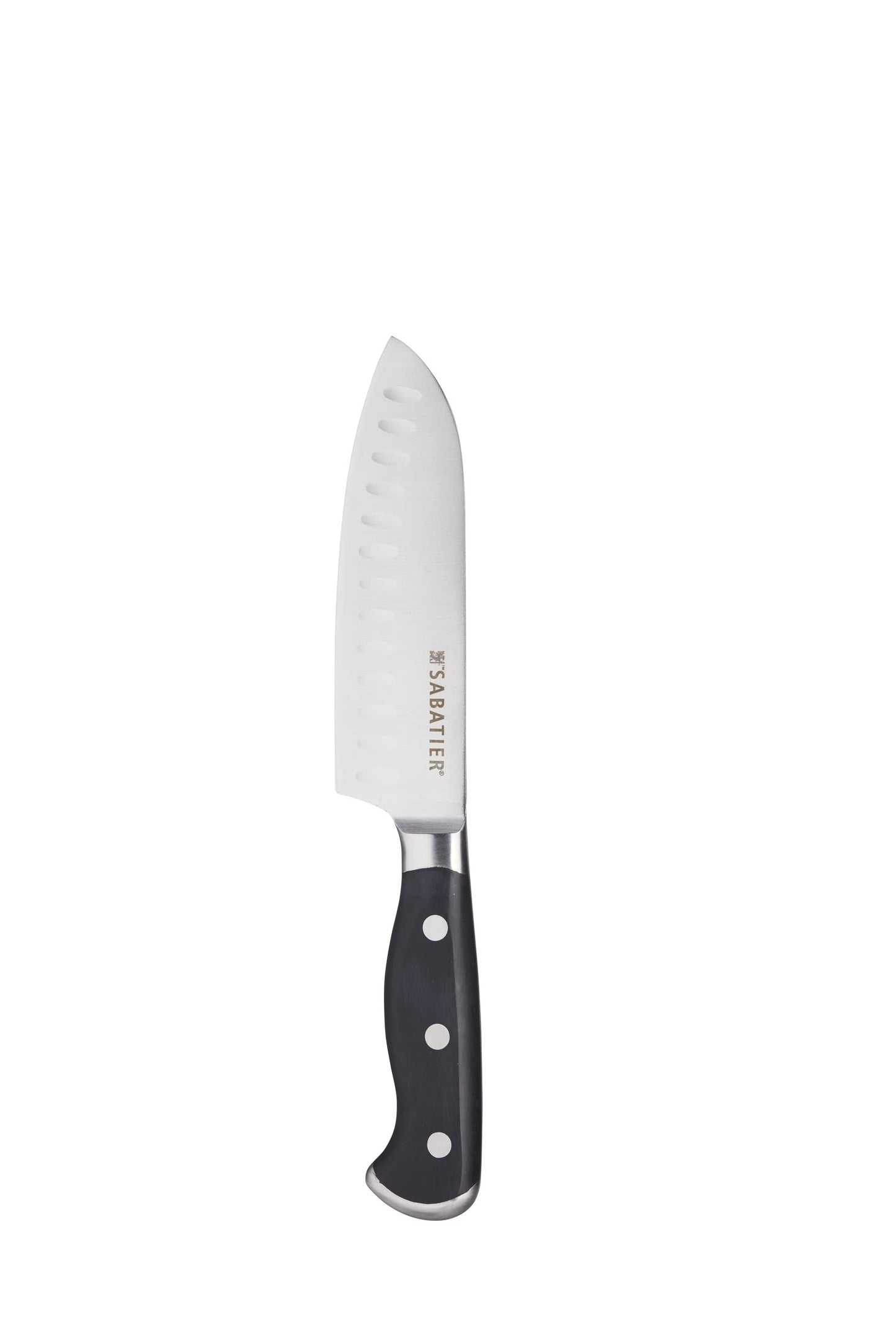 - Sabatier Edgekeeper Stainless Steel Self-Sharpening Utility Knife | 12cm | Ideal for Mincing Herbs, Cutting Vegetables and Fileting Fish | Grey -