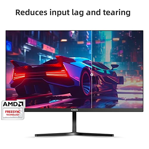 CHiQ 24F650, 24 Inch Monitor, FHD(1920x1080) PC Monitor, 75Hz, Ultra Slim, AMD FreeSync, 99% sRGB, HDMI&DP, VGA, USB, 2023 New