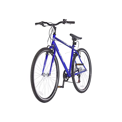 - Wildtrak - Steel Trekking Bike, Adult, 700C, 6 Speed - Blue