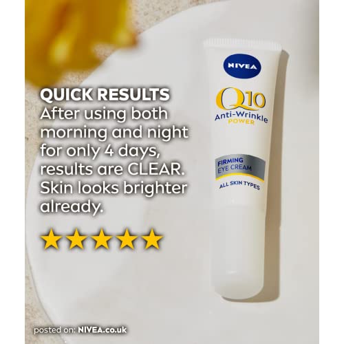 - NIVEA Q10 Anti-Wrinkle Power Firming Eye Cream | Reduce Crow's Feet | Lines | Wrinkles -