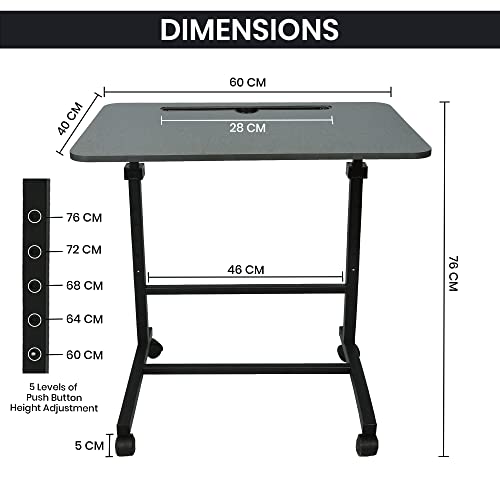 - GROSSē Multi-Purpose Height-Adjustable Laptop Table | Gaming & Study Table with Docking for Tablet -