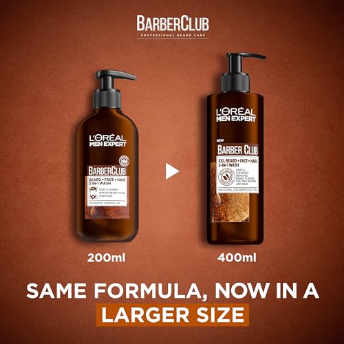 - L'Oreal Men Expert Barber Club 3-in-1 Beard, Hair & Face Wash -