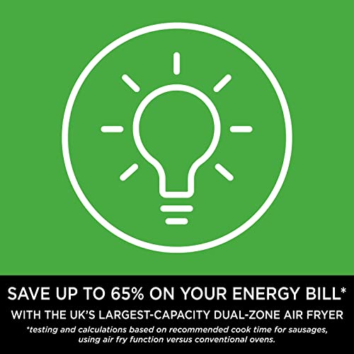 - Ninja Foodi MAX Dual Zone Digital Air Fryer | 2 Drawers | 9.5L | 6-in-1 -