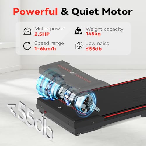 - Sperax Walking Pad Treadmill | Under Desk Treadmill-2.5HP Treadmills for Home -