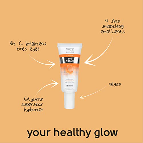 - Face Facts Vitamin C Eye Cream | Antioxidant-rich Vitamin C + Glycerin | Hydrate + Brighten Eyes | Vegan | 25ml -