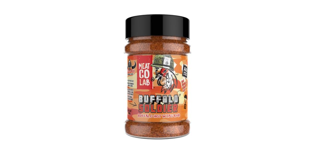 Angus & Oink Meat Co Buffalo Soldier Hot Wing Rub BBQ Seasoning