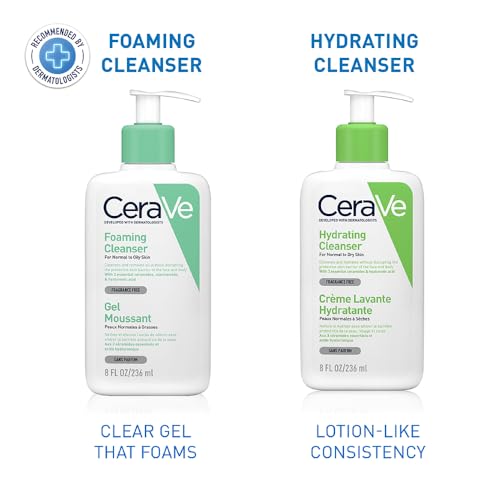 CeraVe Foaming Cleanser for Normal to Oily Skin 236ml with Niacinamide and 3 Essential Ceramides