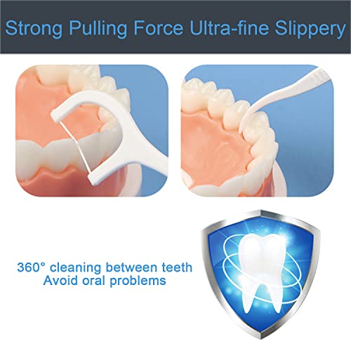 - Kafeiya 100pcs Floss Picks | Dental Floss Picks | Disposable Portable Floss Sticks -