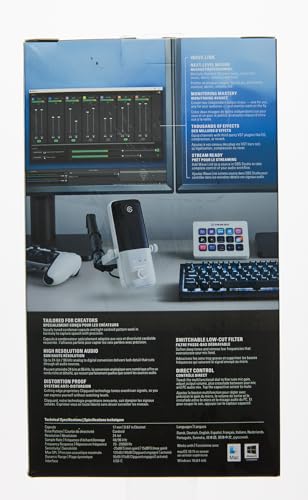 - Elgato Wave | 3 White | Premium Studio Quality USB Condenser Microphone -