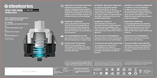 - SteelSeries Apex Pro | Mini Wireless HyperMagnetic Gaming Keyboard | World's Fastest Keyboard -