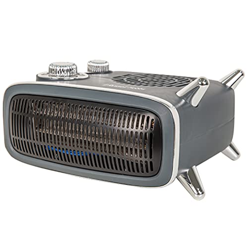 - Russell Hobbs 1800W/1.8KW Electric Heater | Retro Horizontal/Vertical Fan Heater -