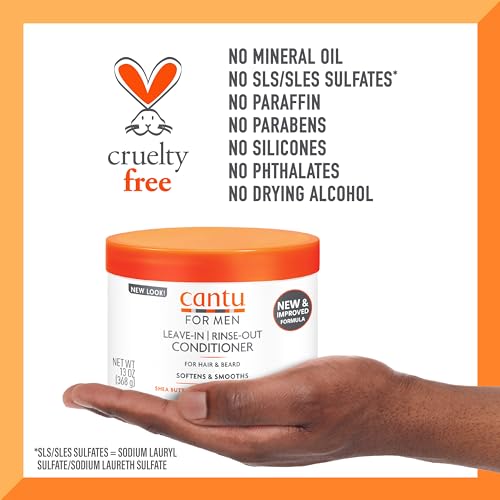Cantu Shea Butter Men's Collection Leave in Conditioner 370ml