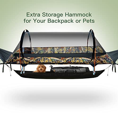 - Night Cat Flat Lay Hammock Tent with Mosquito Net | Waterproof -