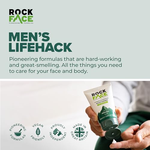 - Rockface Mens Moisturiser | Face Moisturiser | All Weather Protection | Energises Skin -