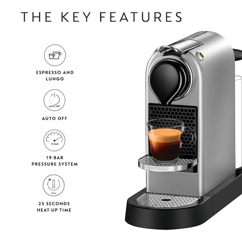 - Nespresso Citiz Automatic Pod coffee machine for Americano -