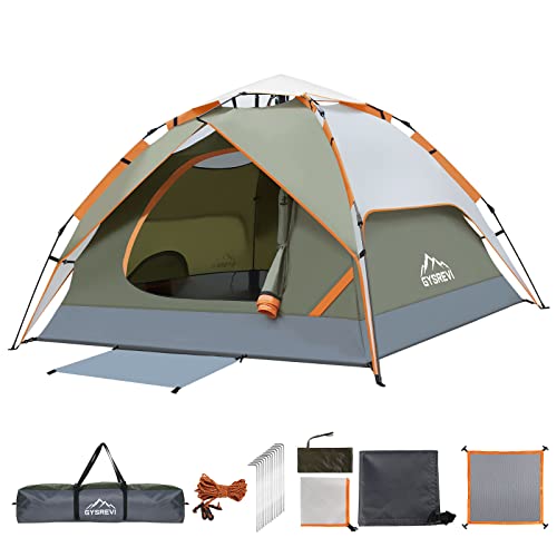 - Gysrevi Camping Tent | 3 Man Instant Pop Up Tent | Waterproof -