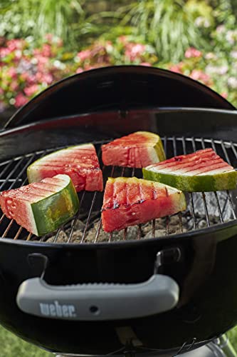 - Weber Original Kettle Charcoal Grill Barbecue, 57cm | E-5710 BBQ Grill with Lid Cover