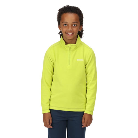- Regatta Boys Kids' Hot Shot Ii Half Zip Fleece Sweater | Bright Kiwi -