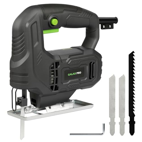 - GALAX PRO 400W Variable Speed Jigsaw | 3000 SPM,±45° Bevel Cutting | Lock-on Button -