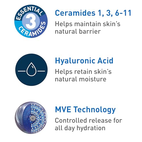 CeraVe Hydrating Facial Cleanser 16 oz for Daily Face Washing, Dry to Normal Skin
