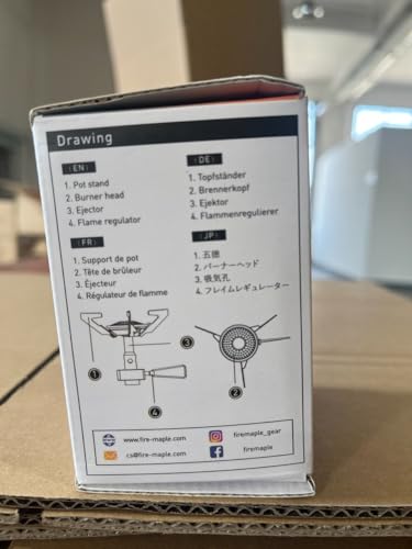 - Fire-Maple Buzz Compact Camping Gas Stove | 3100W Mini Pocket Backpacking Cooking Folding Burner -