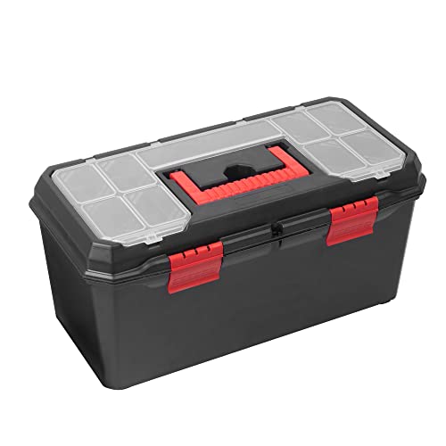 - Hardys Heavy Duty Small Plastic Tool Box | Multiple Compartment Toolbox Organiser -