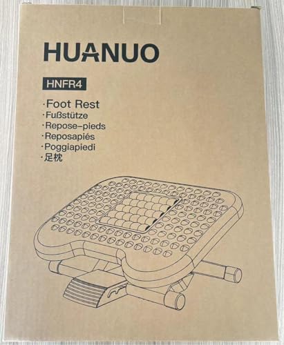 - HUANUO Foot Rest | Foot Rest Under Desk | Adjustable Angle & 3 Different Height Positions -
