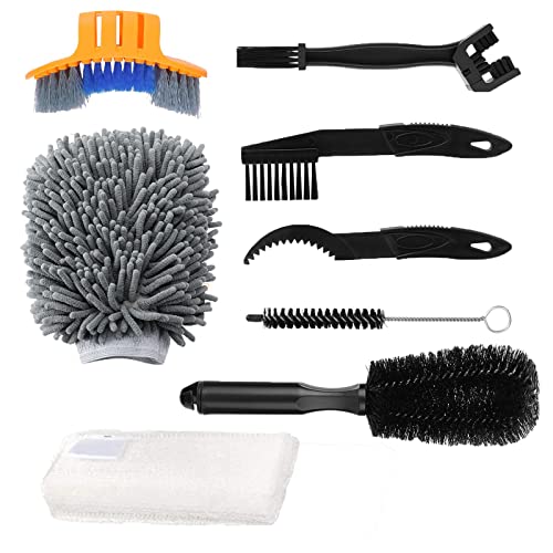 - Oumers 8pcs Bike Cleaning Brush Kit | Bike Chain Cleaner Multi Tool -