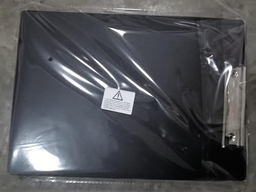 Clipboard Folder, 6 Packs A4 Plastic Clip Boards with Secure Hold for Office & Classroom Supplies - Black
