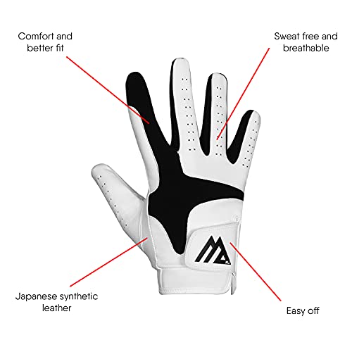 - WESTWOOD FOX Golf Glove Men Left Hand Right Non Slip Leather Grip